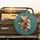 Teal Turquoise Skull Roses Marigolds Blossoms Foliage Vines - Art Lover Home Decor Gift Spare Tire Cover - 2