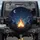 Campfire Mountain Moon Stars Night Sky - Outdoor Adventure Gift Spare Tire Cover - 1