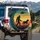 Bigfoot Unicorn UFO Sunset Sky - Outdoor Adventure Gift for Outdoor Enthusiasts Spare Tire Cover - 3