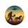 Bigfoot Unicorn UFO Sunset Sky - Outdoor Adventure Gift for Outdoor Enthusiasts Spare Tire Cover - 4