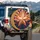Large Copper Star Gold Red Sun Rays Emblem - Home Decor Gift Spare Tire Cover - 3