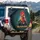 Cartoon Rooster Biker Jacket - Motorcycle Enthusiast Gift for Rider Spare Tire Cover - 3
