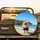 Fluffy Pomeranian Dog Beach Ocean Coastline - Dog Lover Travel Gift Spare Tire Cover - 2