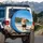Fluffy Pomeranian Dog Beach Ocean Coastline - Dog Lover Travel Gift Spare Tire Cover - 3