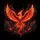 Fiery Phoenix Bird Spread Wings - Mythical Fantasy Lover Gift Spare Tire Cover - 2