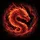 Glowing Fiery Dragon Head Flames Embers - Mythical Beast Fantasy Adventure Lover Gift Spare Tire Cover - 6
