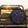 Human Skulls Five-Pointed Stars Deep Violet Black - Gothic Decor Gift for Dark Art Lovers Spare Tire Cover - 2