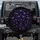 Human Skulls Five-Pointed Stars Deep Violet Black - Gothic Decor Gift for Dark Art Lovers Spare Tire Cover - 1