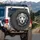 Charcoal Golden Doodle Puppy Head Portrait - Golden Doodle Lover Gift for Pet Owners Spare Tire Cover - 3