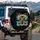 Vintage Crossed Cigars Flames Smoke Banners - Man Cave Decor Gift for Him Spare Tire Cover - 3
