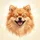 Fluffy Pomeranian Dog Winking Smile - Pet Owner Gift Spare Tire Cover - 6