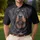 Rottweiler with Metallic Chain Collar and Bronze Medallion - Dog Lover Gift for Owners Men's Polo Shirt - 4
