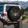 Skull Cowboy Hat Crossed Revolvers - Western Outlaw Enthusiast Gift Spare Tire Cover - 3