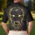 Black Skull Glowing Eyes Golden Fangs Lightning Molten Drips - Skull Lover Gift Men's Polo Shirt - 5