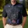 Snarling Black Panther Cosmic Glowing Eyes - Wildlife Lover Gift Men's Polo Shirt - 4