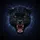 Snarling Black Panther Cosmic Glowing Eyes - Wildlife Lover Gift Men's Polo Shirt - 7