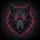 Fierce Cybernetic Tribal Wolf Head Red Eyes - Dark Fantasy Gamer Lifestyle Gift Men's Polo Shirt - 7