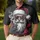 Smoking Santa Claus Sunglasses Red Hat White Beard - Christmas Holiday Season Gift for Dads Men's Polo Shirt - 4