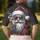 Smoking Santa Claus Sunglasses Red Hat White Beard - Christmas Holiday Season Gift for Dads Men's Polo Shirt - 5