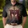 Dark Wooden Cross Crown of Thorns John 3:16 - Christian Faith Gift for Believers Men's Polo Shirt - 4