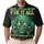 Three Glowing Emerald Skulls Dark Gnarled Vines Toxic Green Text - Skull Lover Gift Men's Polo Shirt - 1