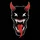 Monster Face Red Horns X Eyes Jagged Teeth Red Tongue - Monster Lover Gift Men's Polo Shirt - 7