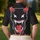 Monster Face Red Horns X Eyes Jagged Teeth Red Tongue - Monster Lover Gift Men's Polo Shirt - 5