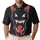 Monster Face Red Horns X Eyes Jagged Teeth Red Tongue - Monster Lover Gift Men's Polo Shirt - 1