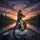 Woman Angler Bass Fishing Sunset Lake - Fishing Enthusiast Gift for Fisherwomen Spare Tire Cover - 6