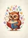 Spectacled Owl Reading Book Alphabet - Education Lover Home Decor Gift for Students Garden Flag - 6