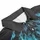 Symmetrically Mirrored White Skull Heads and Glowing Cyan Flames - Skull Lover Gift Men's Polo Shirt - 6