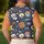 Pirate Skulls Crossbones Pumpkin Shark Spider Bat Crescent Moon - Halloween Party Gift Men's Polo Shirt - 5