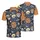 Pirate Skulls Crossbones Pumpkin Shark Spider Bat Crescent Moon - Halloween Party Gift Men's Polo Shirt - 3