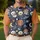 Pirate Skulls Crossbones Pumpkin Shark Spider Bat Crescent Moon - Halloween Party Gift Men's Polo Shirt - 4