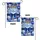 Golden Crown Royal Blue Satin Bow Balloons Lights Happy Father's Day Gift for Dad Garden Flag - 4