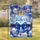 Golden Crown Royal Blue Satin Bow Balloons Lights Happy Father's Day Gift for Dad Garden Flag - 1
