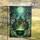 Spooky Ancient Witches Cauldron Crows Moonlit Scene - Halloween Home Decor Garden Flag - 5