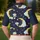 Black Cat Golden Moon Star Night Sky Scene - Stargazer Gift for Cat Lover Men's Polo Shirt - 5