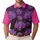 Fierce Wolf Heads Flame Tendrils Energy Patterns Wildlife Lover Gift for Wolf Lover Men's Polo Shirt - 1