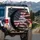 Waving American Flag Jesus Family Freedom Guns - Patriotic Gift for Veterans Spare Tire Cover - 3