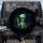 Neon Green Alien Peace Sign - SciFi Fan Gift for Space Lover Spare Tire Cover - 1