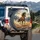 Dust Kicking Galloping Brown Horse Mountain - Wildlife Lover Gift Spare Tire Cover - 3