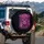 Sugar Skull Floral Filigree Peace Hand Roses - Everyday Travel Gift Spare Tire Cover - 3