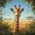 Majestic Giraffe African Savanna - Wildlife Lover Gift for Giraffe Lover Spare Tire Cover - 6