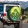 Rich Green Muscular Alligator Broken Chain Swamp - Wildlife Lover Road Trip Gift Spare Tire Cover - 3