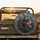 Doberman Pinscher Head Industrial Geometric Frame - Dog Owner Gift Spare Tire Cover - 2