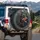 Doberman Pinscher Head Industrial Geometric Frame - Dog Owner Gift Spare Tire Cover - 3