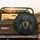 Gentle Black Tan Dachshund Dog Portrait - Dog Lover Gift for Dachshund Owners Spare Tire Cover - 2