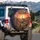 Sandhill Crane Cholla Cactus Desert Sunset - Off-Road Adventure Gift Spare Tire Cover - 3