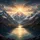 Expansive Sunburst Alpine Mountain Lake Valley Vista - Outdoor Adventure Gift Spare Tire Cover - 6